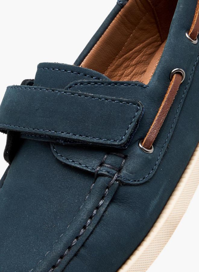 Mister Duchini Boys Hook & Loop Leather Moccasins Ramadan Collection - Image 4